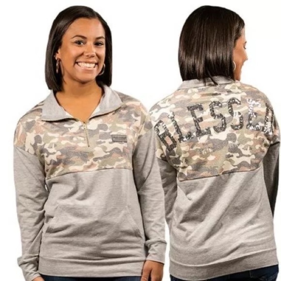 Simply Southern Camo Pullover - Picture 1 of 6
